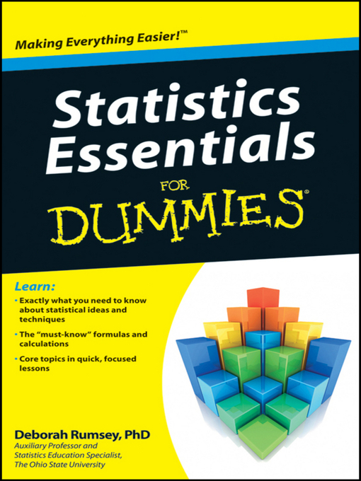 Title details for Statistics Essentials For Dummies by Deborah J. Rumsey - Available